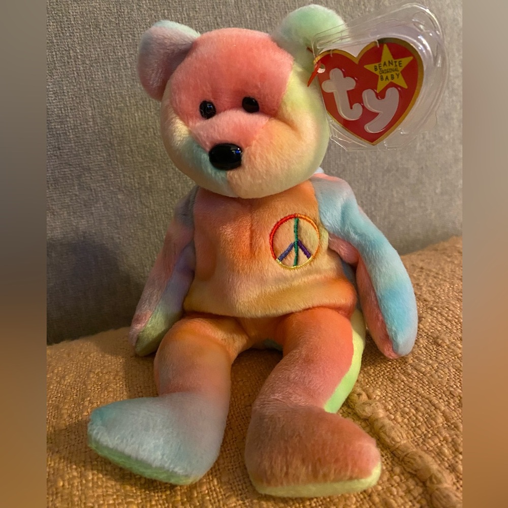 Ty Beanie Baby Peace 1996 RARE